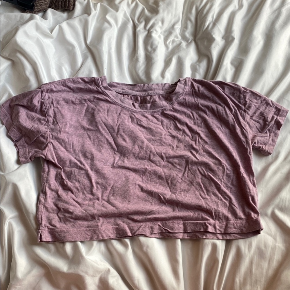 Women's Casual Pink Crop Top